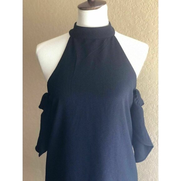 Nasty Gal Womens Black Ginny Halter Cold Shoulder - Picture 8 of 11